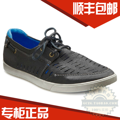 [正品ECCO愛步男鞋運動休閑商務正裝男士鏤空皮鞋535634 11001代購] 自由行